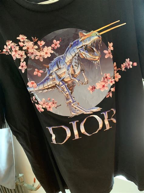 dior dinosaur t-shirt|dior x sorayama tyrannosaurus.